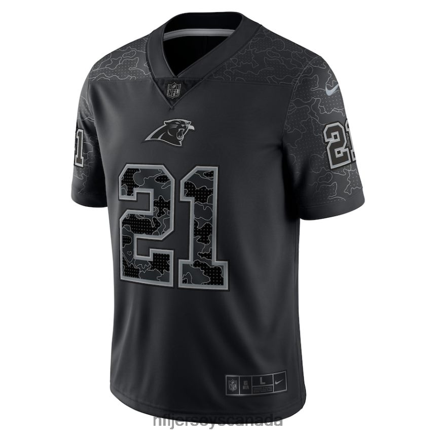 Men Carolina Panthers Jeremy Chinn Nike Black RFLCTV Limited Jersey Clothing NFL TBXFR63178