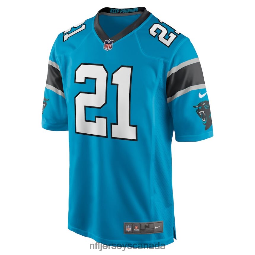 Men Carolina Panthers Jeremy Chinn Nike Blue Game Jersey Clothing NFL TBXFR6875