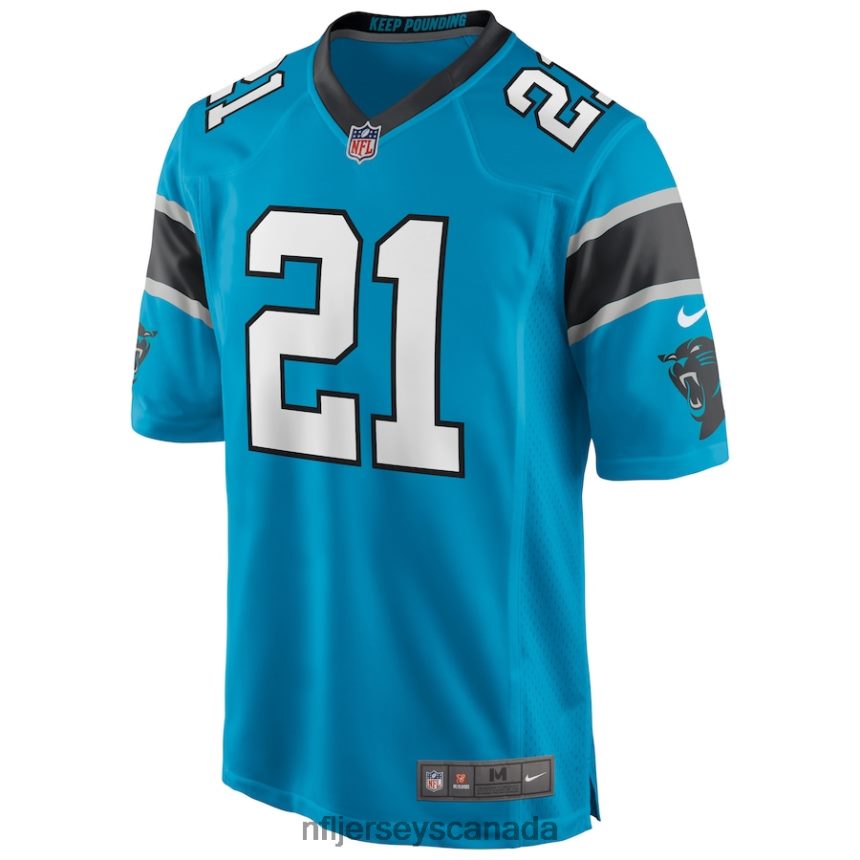 Men Carolina Panthers Jeremy Chinn Nike Blue Game Player Jersey Clothing NFL TBXFR64061