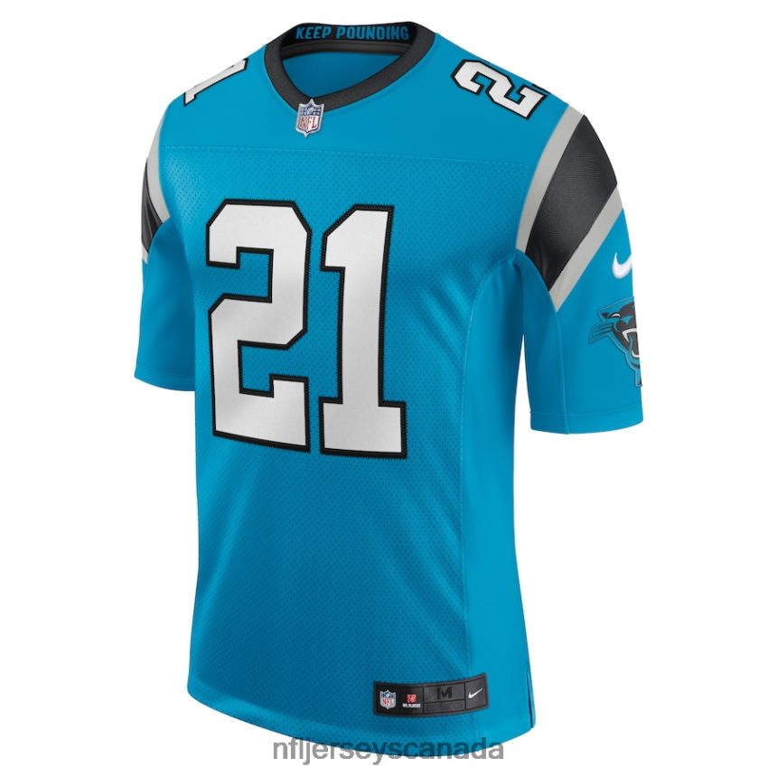 Men Carolina Panthers Jeremy Chinn Nike Blue Vapor Limited Jersey Clothing NFL TBXFR61451