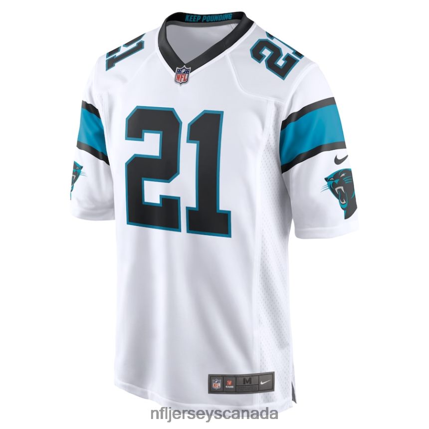 Men Carolina Panthers Jeremy Chinn Nike White Game Jersey Clothing NFL TBXFR6889
