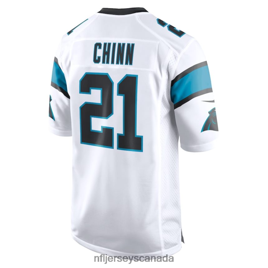 Men Carolina Panthers Jeremy Chinn Nike White Game Jersey Clothing NFL TBXFR6889