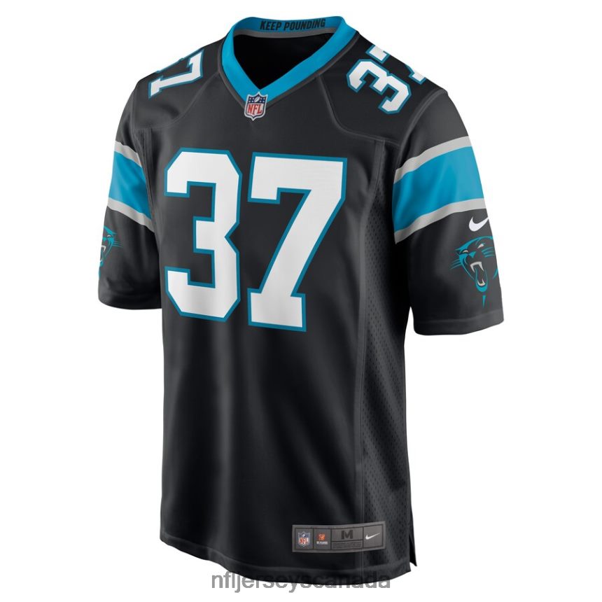 Men Carolina Panthers John Lovett Nike Black Game Player Jersey Clothing NFL TBXFR66924