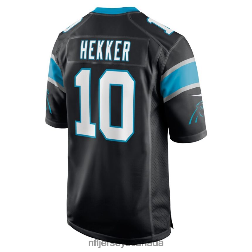 Men Carolina Panthers Johnny Hekker Nike Black Game Player Jersey Clothing NFL TBXFR64682