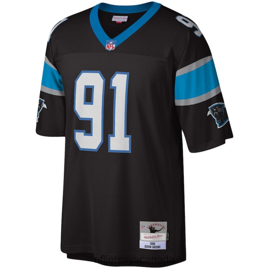 Men Carolina Panthers Kevin Greene Mitchell  Ness Black Big  Tall 1996 Retired Player Replica Jersey Clothing NFL TBXFR62567