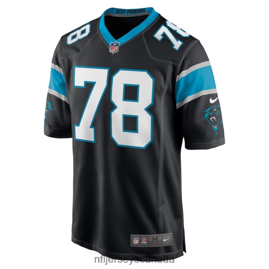 Men Carolina Panthers Marquan McCall Nike Black Game Player Jersey Clothing NFL TBXFR64551