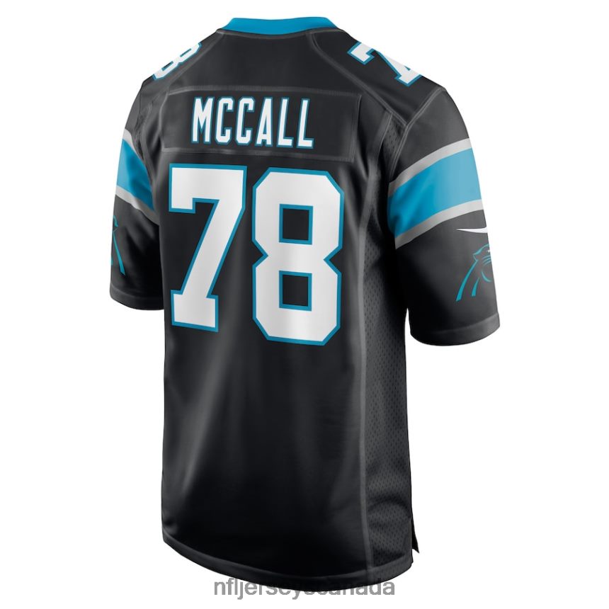 Men Carolina Panthers Marquan McCall Nike Black Game Player Jersey Clothing NFL TBXFR64551