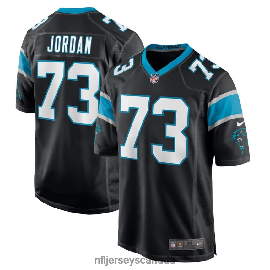 Men Carolina Panthers Michael Jordan Nike Black Game Jersey Clothing NFL TBXFR66411