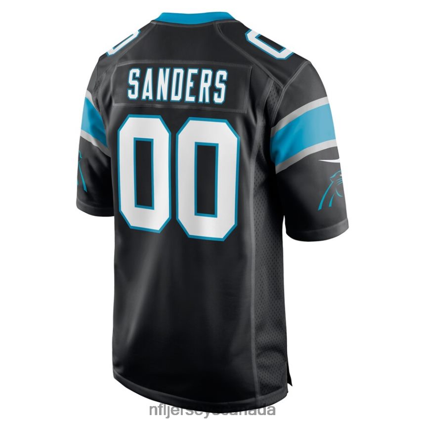 Men Carolina Panthers Miles Sanders Nike Black Game Player Jersey Clothing NFL TBXFR64845
