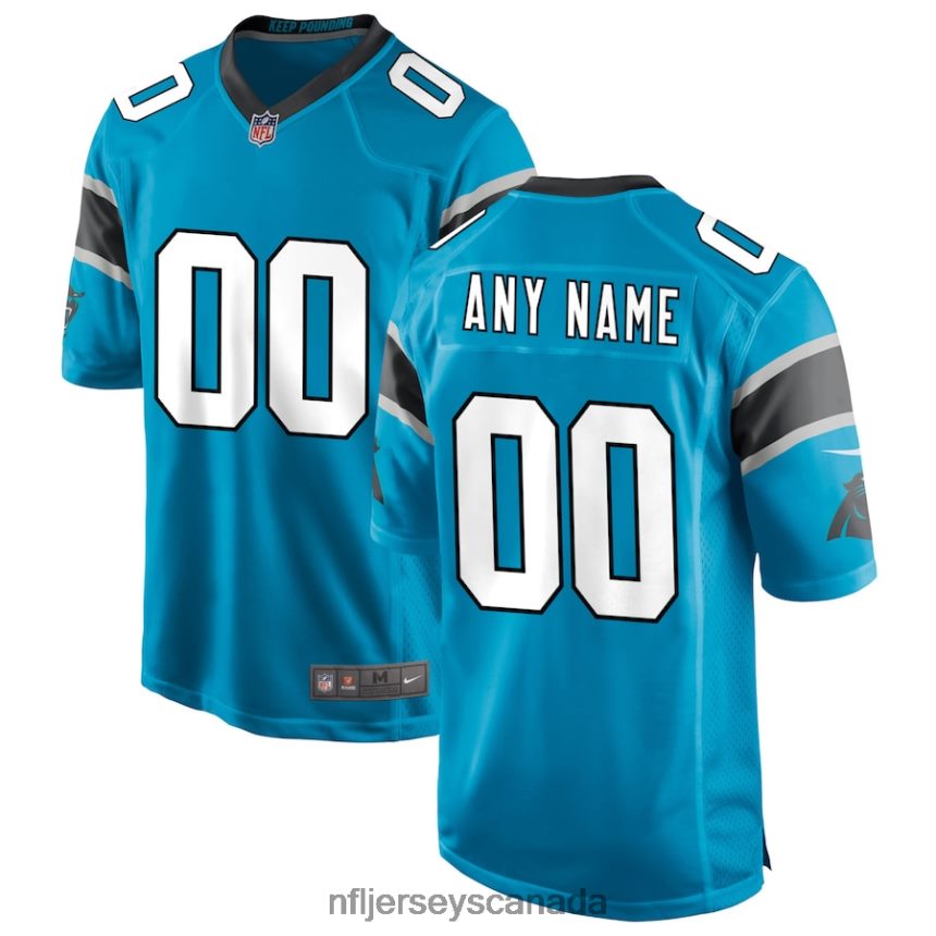 Men Carolina Panthers Nike Blue Alternate Custom Game Jersey Clothing NFL TBXFR6117