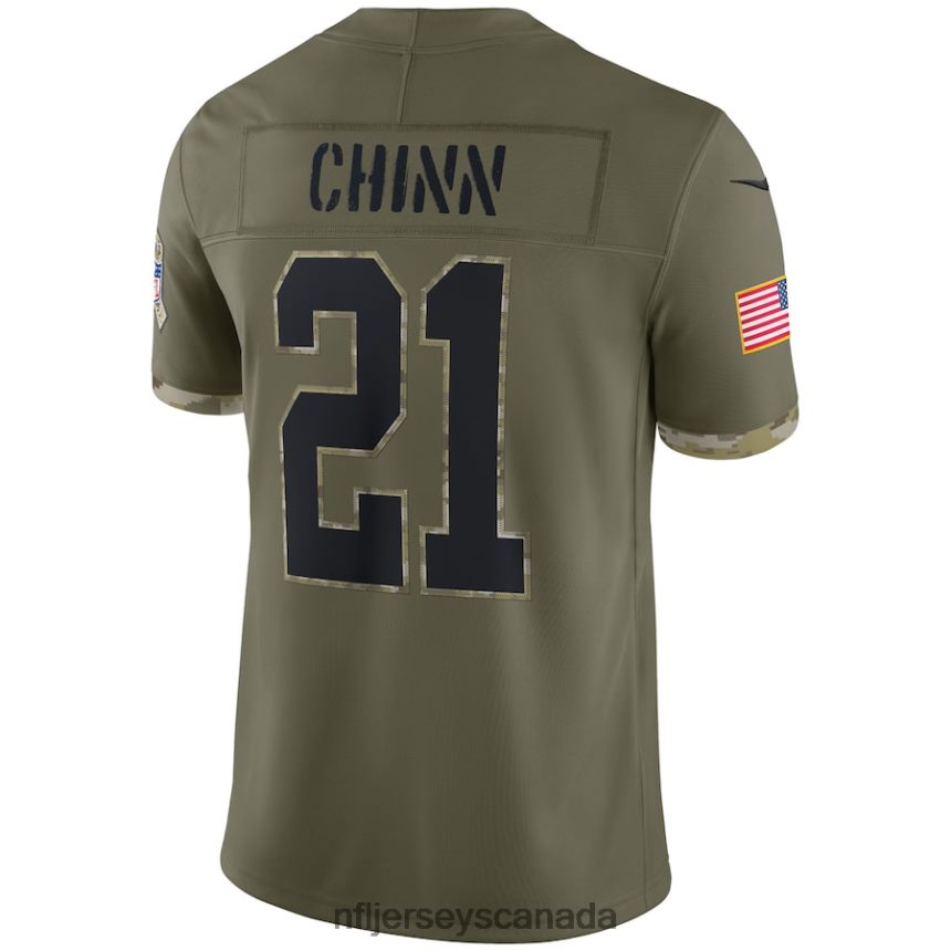 Men Carolina Panthers Nike Olive 2022 Salute To Service Limited Jersey Clothing NFL TBXFR63748