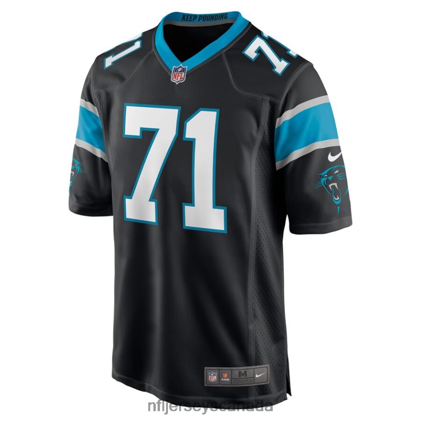 Men Carolina Panthers Phil Hoskins Nike Black Game Jersey Clothing NFL TBXFR66524