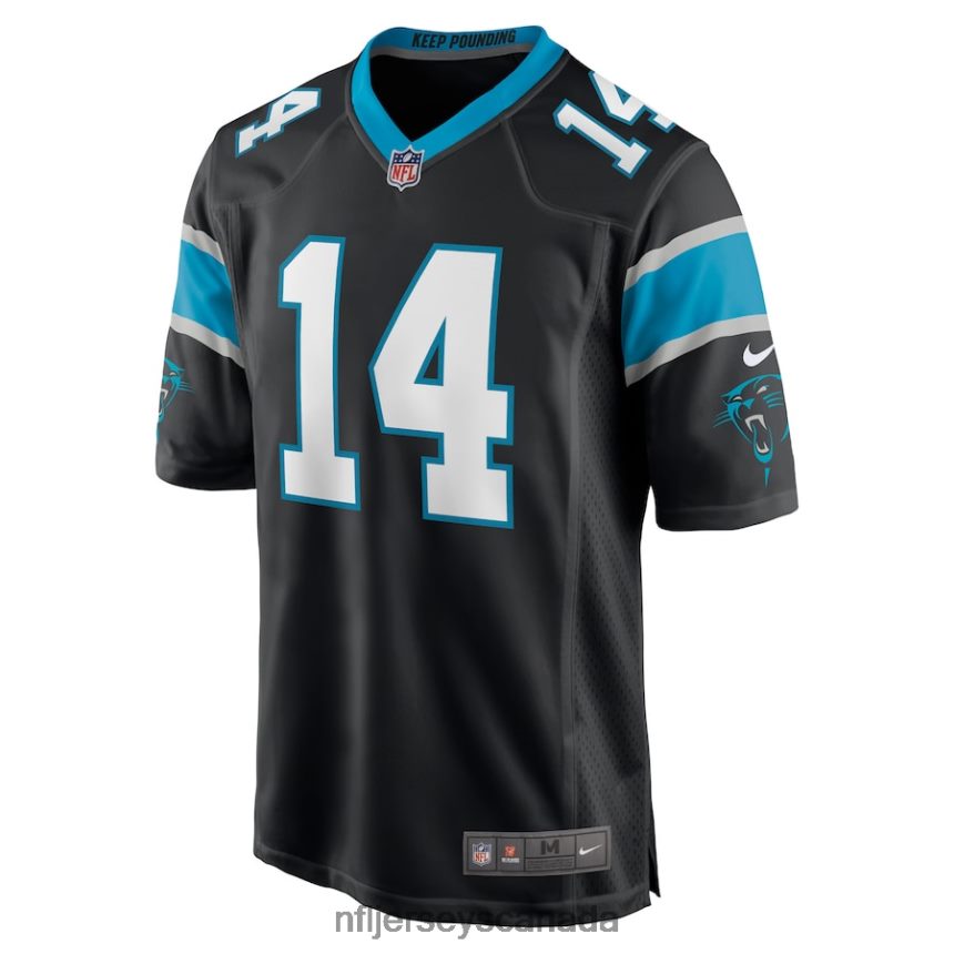 Men Carolina Panthers Sam Darnold Nike Black Game Player Jersey Clothing NFL TBXFR63366