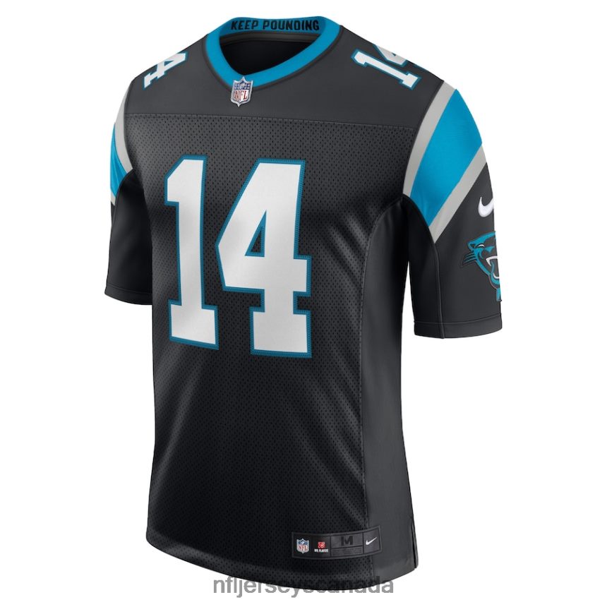 Men Carolina Panthers Sam Darnold Nike Black Vapor Limited Jersey Clothing NFL TBXFR63484