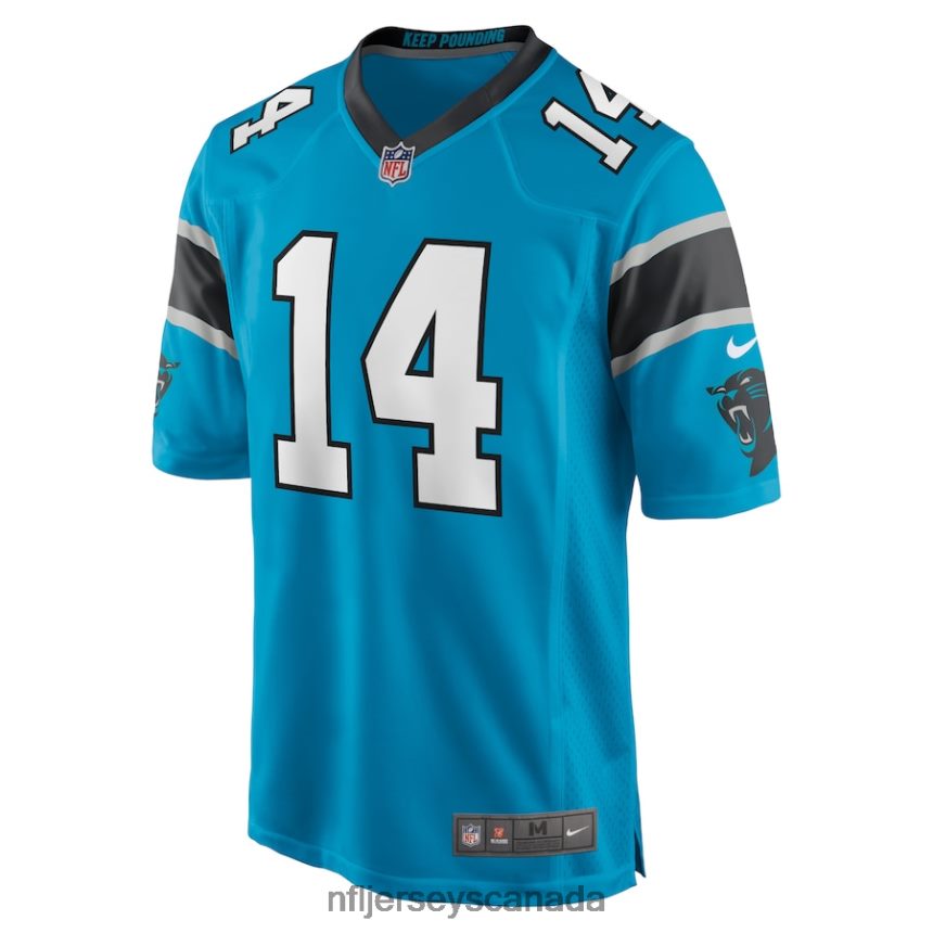Men Carolina Panthers Sam Darnold Nike Blue Game Jersey Clothing NFL TBXFR64178
