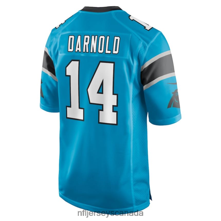 Men Carolina Panthers Sam Darnold Nike Blue Game Jersey Clothing NFL TBXFR64178