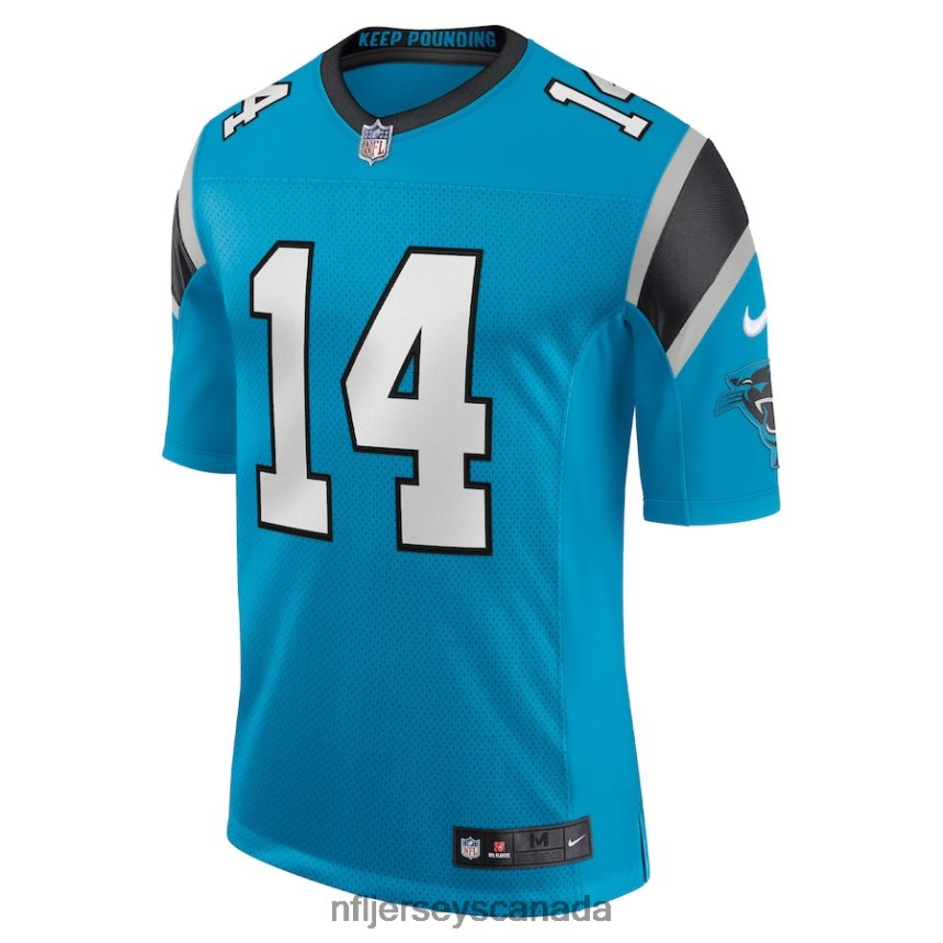 Men Carolina Panthers Sam Darnold Nike Blue Vapor Limited Jersey Clothing NFL TBXFR64471