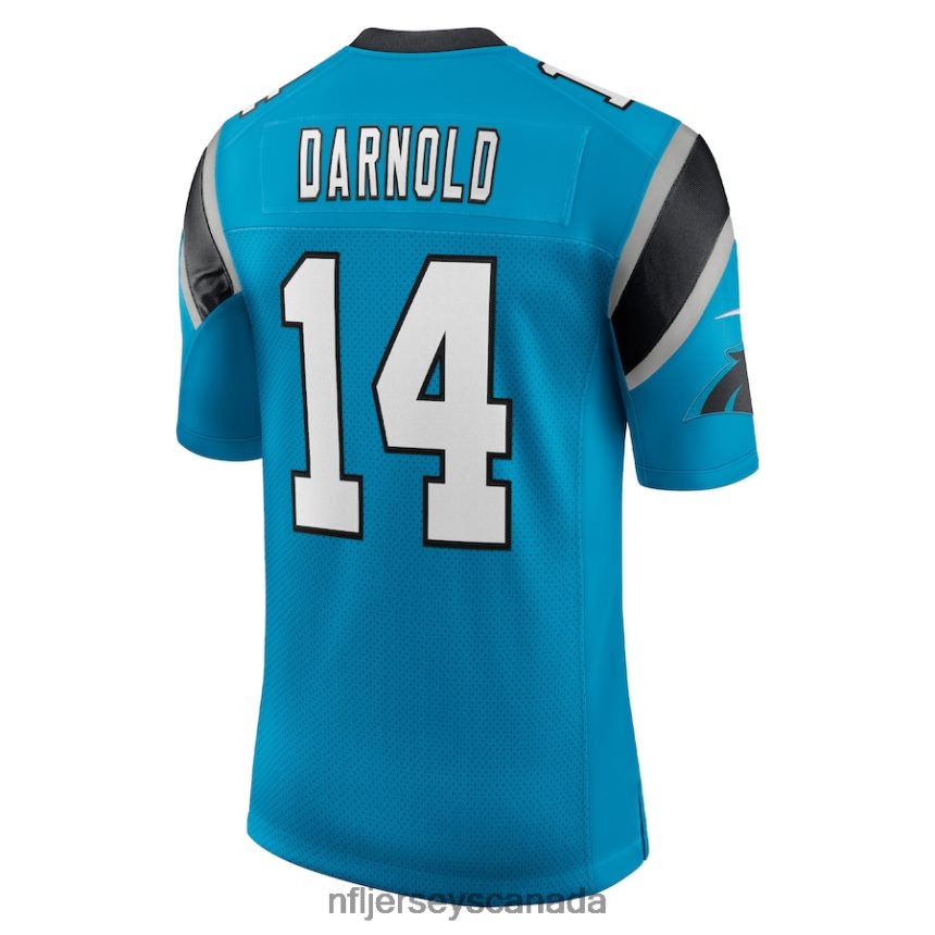 Men Carolina Panthers Sam Darnold Nike Blue Vapor Limited Jersey Clothing NFL TBXFR64471