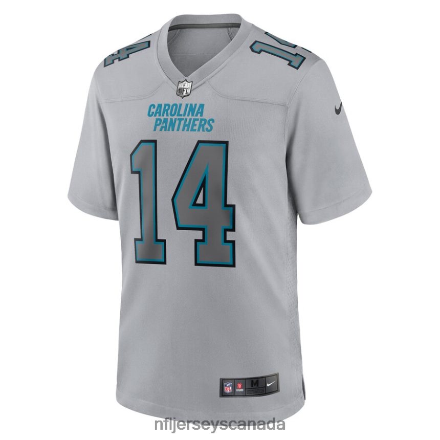 Men Carolina Panthers Sam Darnold Nike Gray Atmosphere Fashion Game Jersey Clothing NFL TBXFR66437