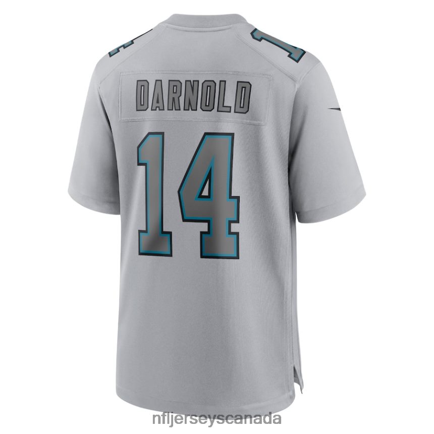 Men Carolina Panthers Sam Darnold Nike Gray Atmosphere Fashion Game Jersey Clothing NFL TBXFR66437