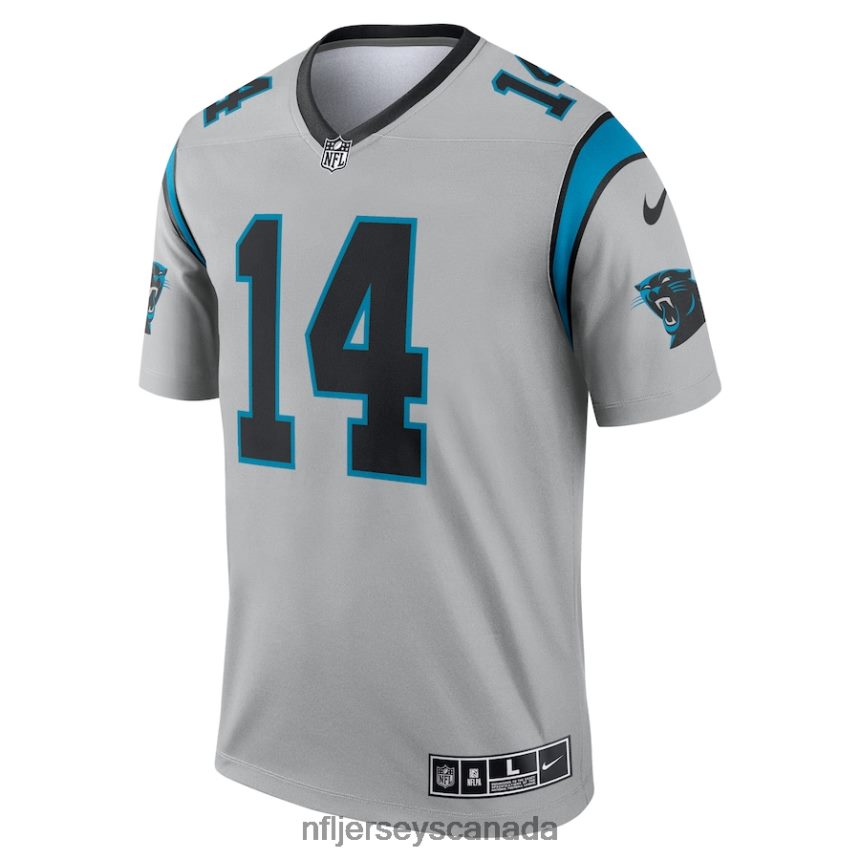 Men Carolina Panthers Sam Darnold Nike Silver Inverted Legend Jersey Clothing NFL TBXFR62930