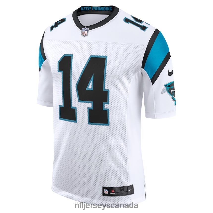Men Carolina Panthers Sam Darnold Nike White Vapor Limited Jersey Clothing NFL TBXFR6763