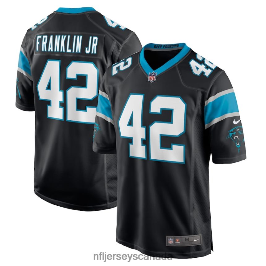 Men Carolina Panthers Sam Franklin Jr Nike Black Game Player Jersey Clothing NFL TBXFR64579