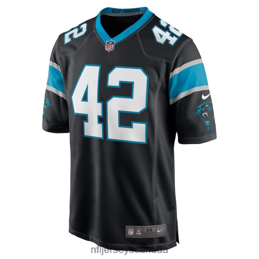 Men Carolina Panthers Sam Franklin Jr Nike Black Game Player Jersey Clothing NFL TBXFR64579