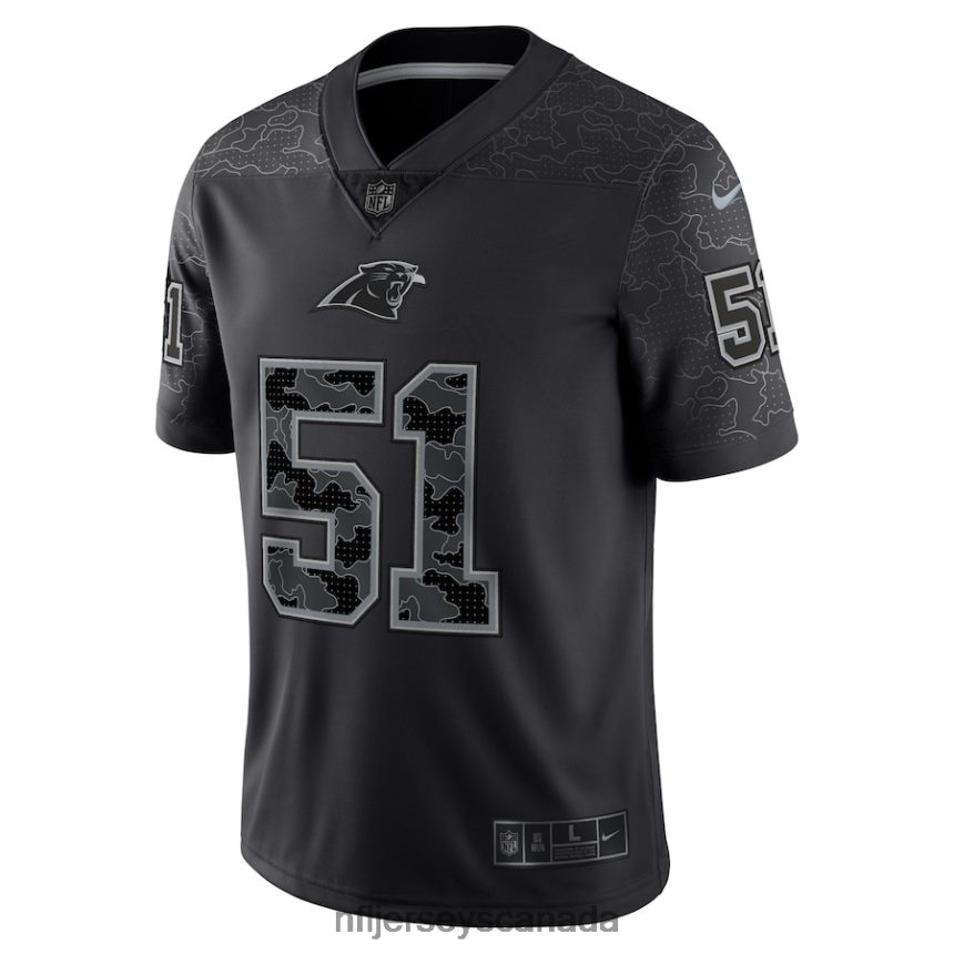 Men Carolina Panthers Sam Mills Nike Black Retired Player RFLCTV Limited Jersey Clothing NFL TBXFR61329