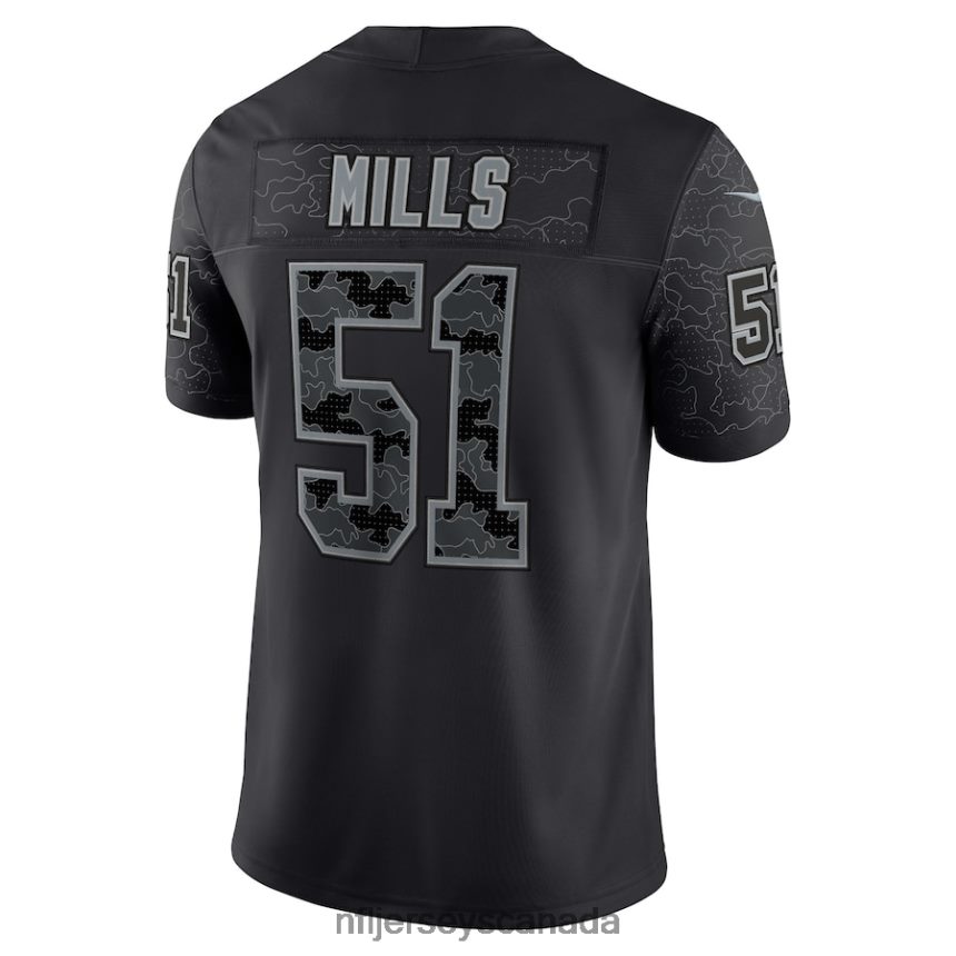 Men Carolina Panthers Sam Mills Nike Black Retired Player RFLCTV Limited Jersey Clothing NFL TBXFR61329