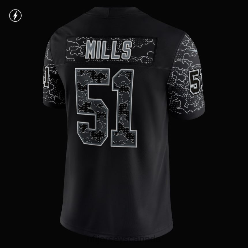 Men Carolina Panthers Sam Mills Nike Black Retired Player RFLCTV Limited Jersey Clothing NFL TBXFR61329
