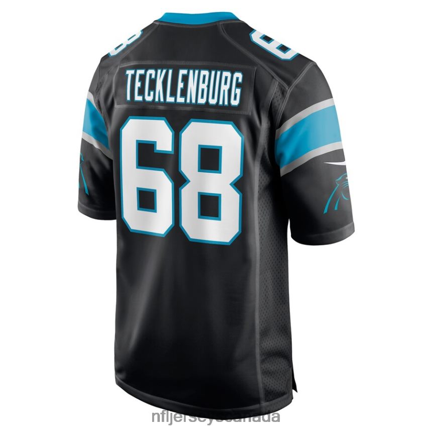 Men Carolina Panthers Sam Tecklenburg Nike Black Player Game Jersey Clothing NFL TBXFR65861