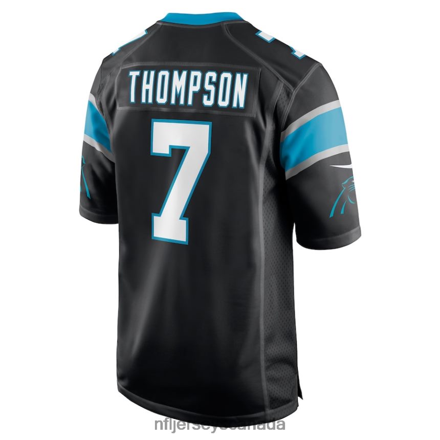 Men Carolina Panthers Shaq Thompson Nike Black Player Game Jersey Clothing NFL TBXFR6934