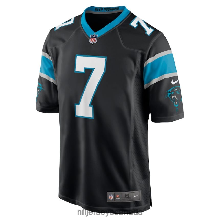 Men Carolina Panthers Steve Beuerlein Nike Black Retired Player Jersey Clothing NFL TBXFR66883
