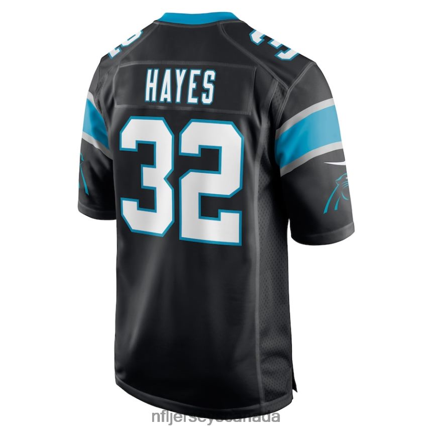 Men Carolina Panthers Tae Hayes Nike Black Game Player Jersey Clothing NFL TBXFR66117