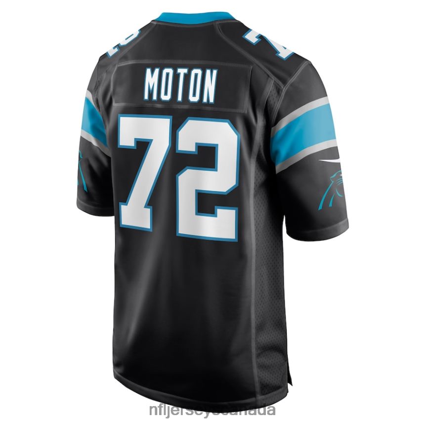 Men Carolina Panthers Taylor Moton Nike Black Game Jersey Clothing NFL TBXFR64681