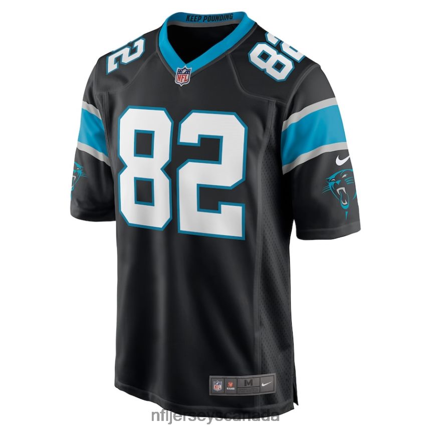 Men Carolina Panthers Tommy Tremble Nike Black Game Jersey Clothing NFL TBXFR63159