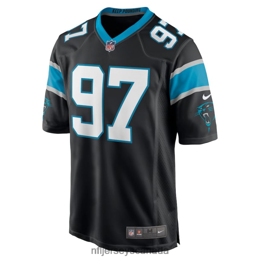Men Carolina Panthers Yetur Gross-Matos Nike Black Player Game Jersey Clothing NFL TBXFR63290
