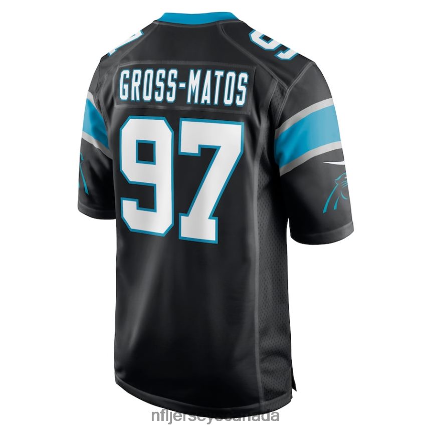 Men Carolina Panthers Yetur Gross-Matos Nike Black Player Game Jersey Clothing NFL TBXFR63290
