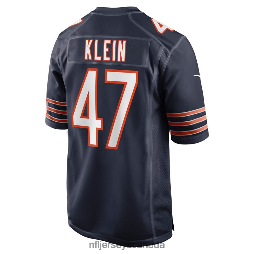 Men Chicago Bears AJ Klein Nike Navy Game Player Jersey Clothing NFL TBXFR64408