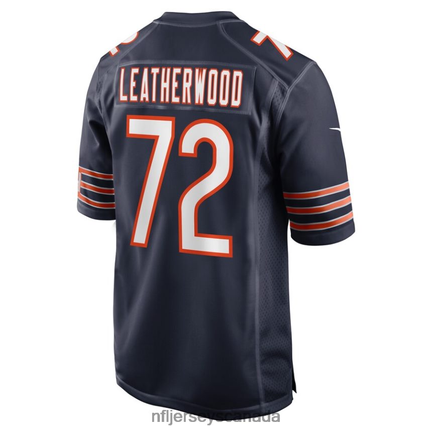 Men Chicago Bears Alex Leatherwood Nike Navy Game Player Jersey Clothing NFL TBXFR63809