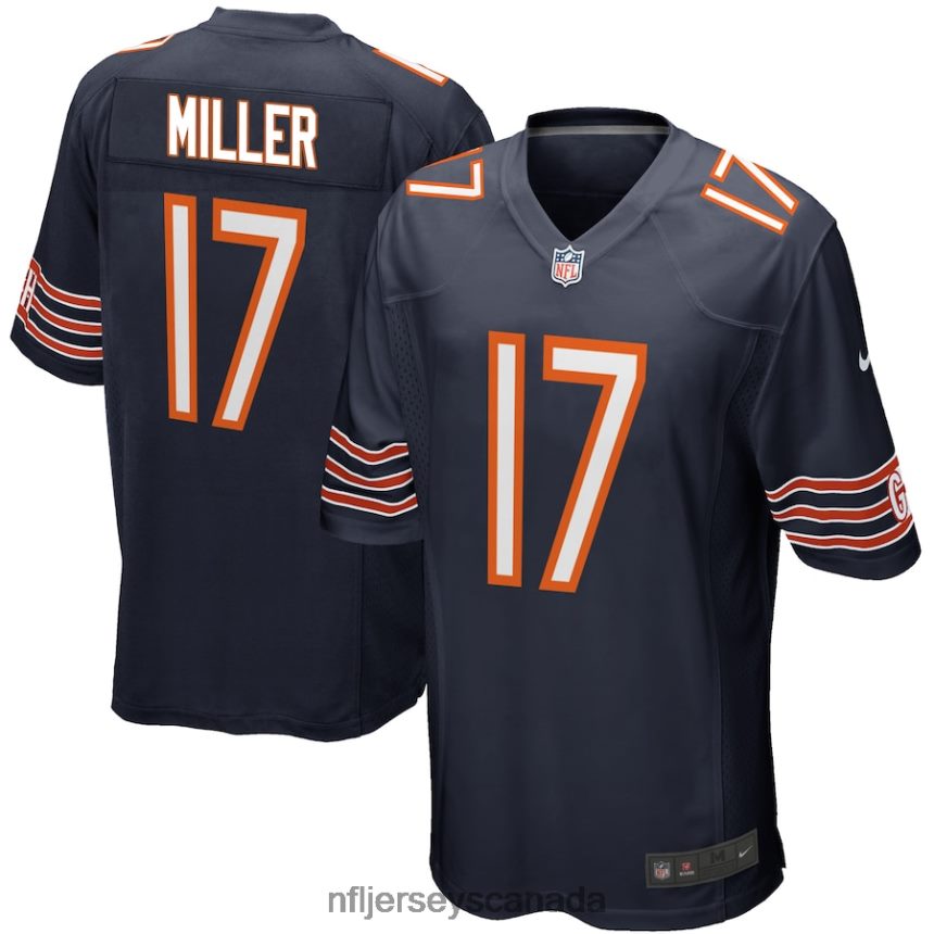 Men Chicago Bears Anthony Miller Nike Navy Game Player Jersey Clothing NFL TBXFR63793