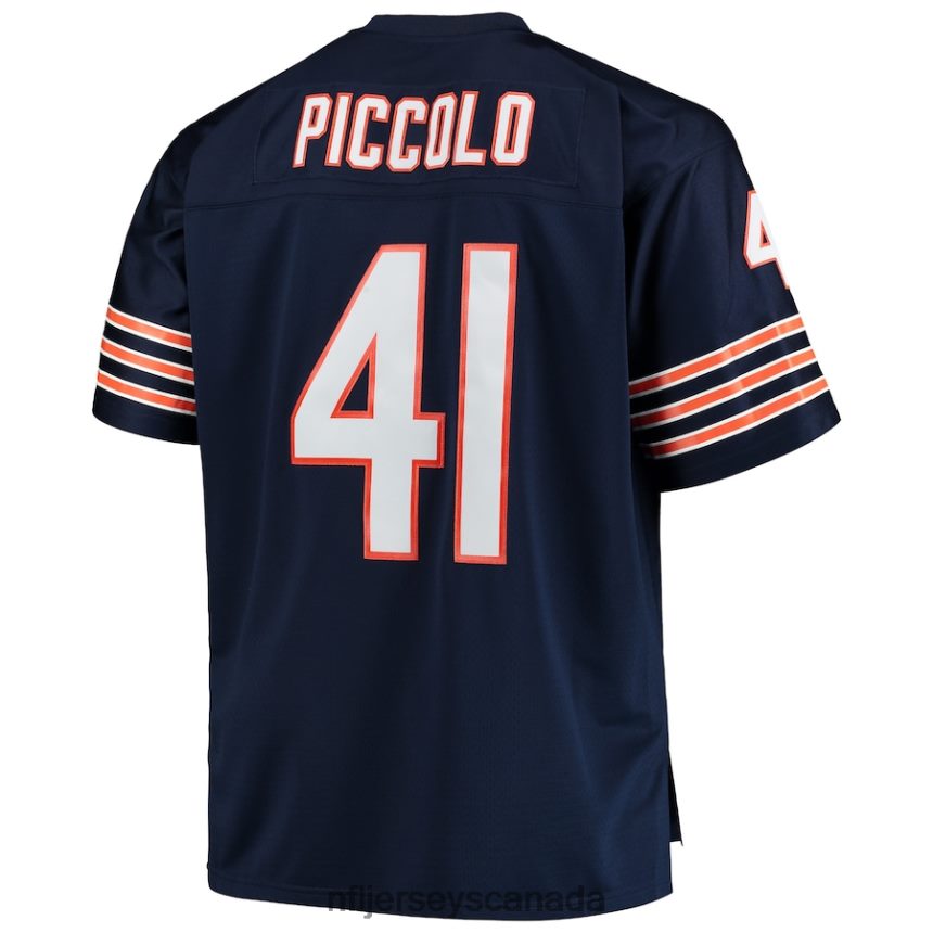 Men Chicago Bears Brian Piccolo Mitchell  Ness Navy Big  Tall 1969 Retired Player Replica Jersey Clothing NFL TBXFR62851