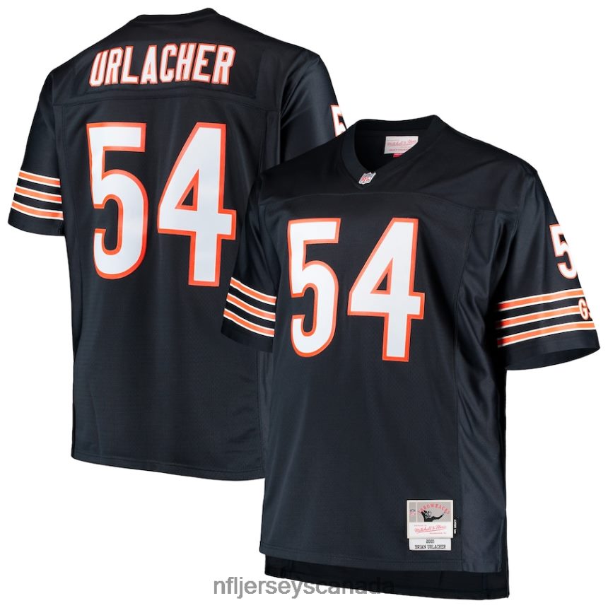Men Chicago Bears Brian Urlacher Mitchell  Ness Navy Big  Tall 2001 Retired Player Replica Jersey Clothing NFL TBXFR61385