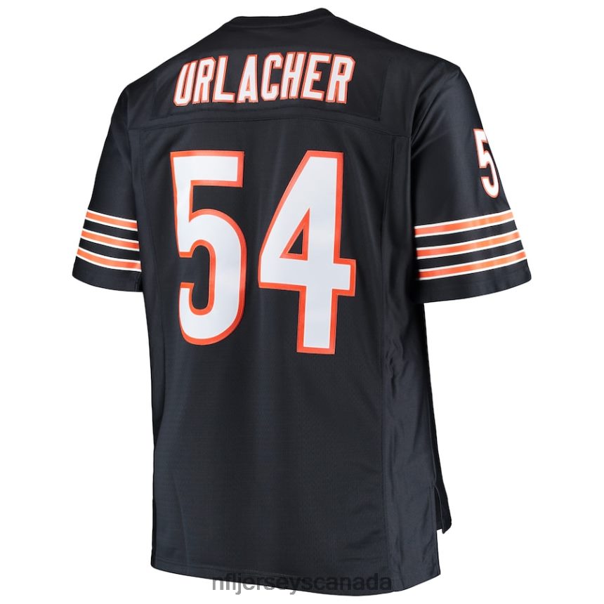 Men Chicago Bears Brian Urlacher Mitchell  Ness Navy Big  Tall 2001 Retired Player Replica Jersey Clothing NFL TBXFR61385
