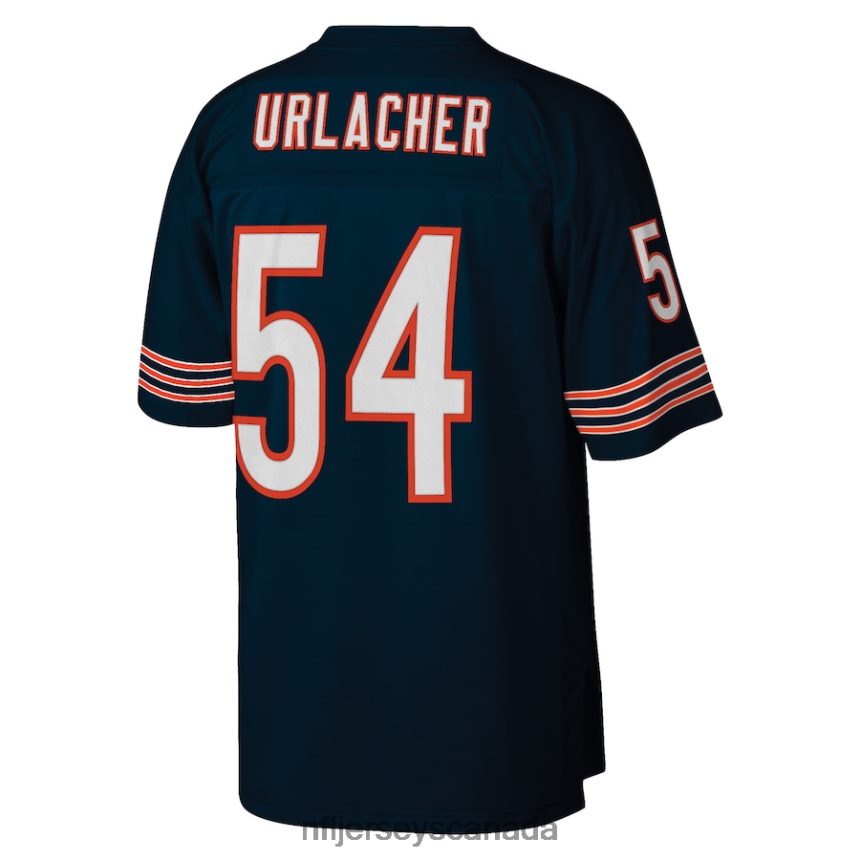 Men Chicago Bears Brian Urlacher Mitchell  Ness Navy Retired Player Legacy Replica Jersey Clothing NFL TBXFR63882