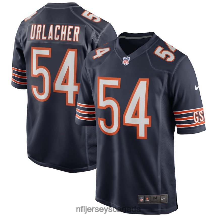 Men Chicago Bears Brian Urlacher Nike Navy Game Retired Player Jersey Clothing NFL TBXFR6399