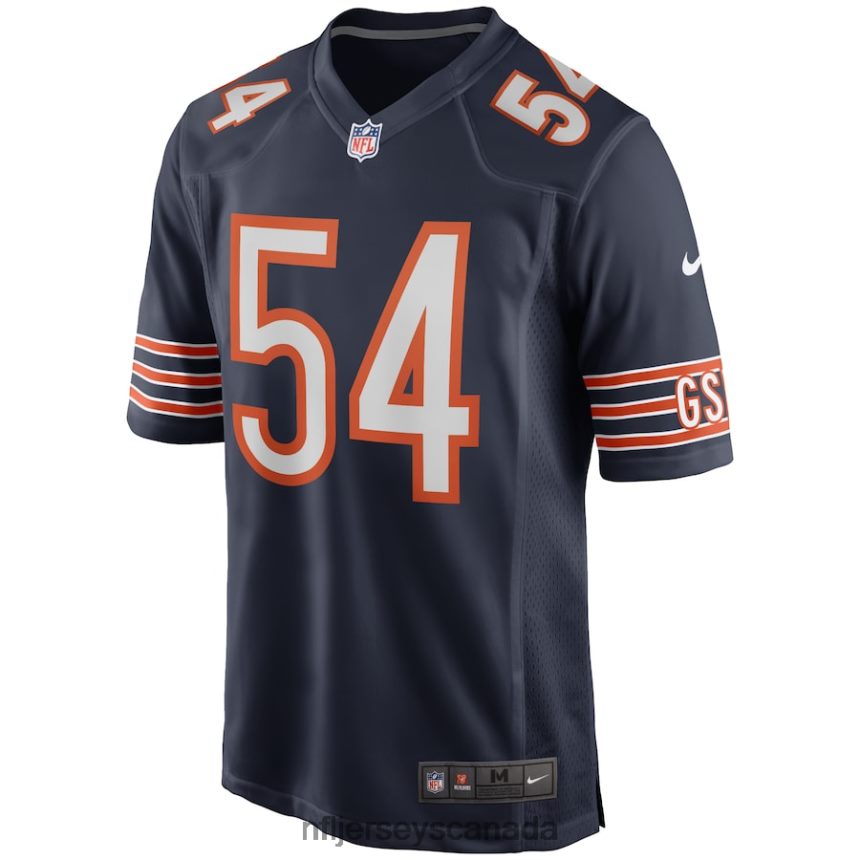 Men Chicago Bears Brian Urlacher Nike Navy Game Retired Player Jersey Clothing NFL TBXFR6399