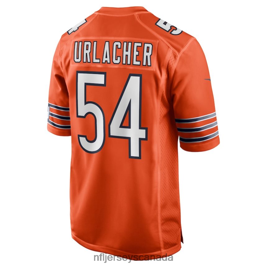 Men Chicago Bears Brian Urlacher Nike Orange Retired Player Jersey Clothing NFL TBXFR62297
