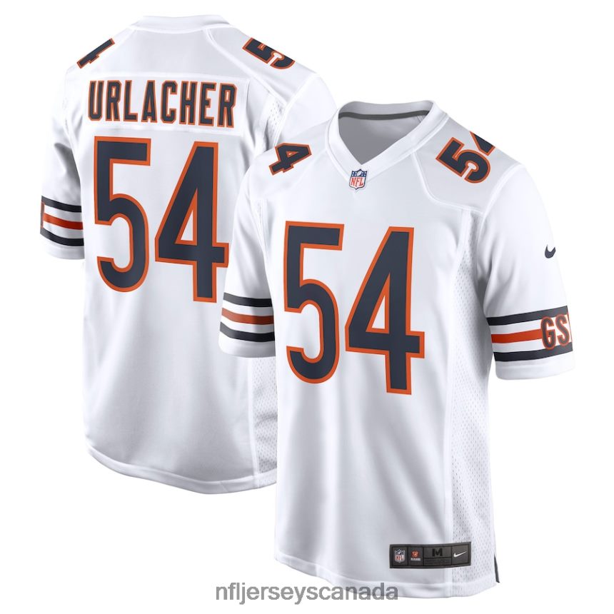 Men Chicago Bears Brian Urlacher Nike White Retired Player Game Jersey Clothing NFL TBXFR61665